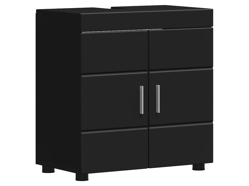 Ensemble d'armoire de salle de bain tulum noir 60 x 34 x 63 cm cf62992 - Conforama A