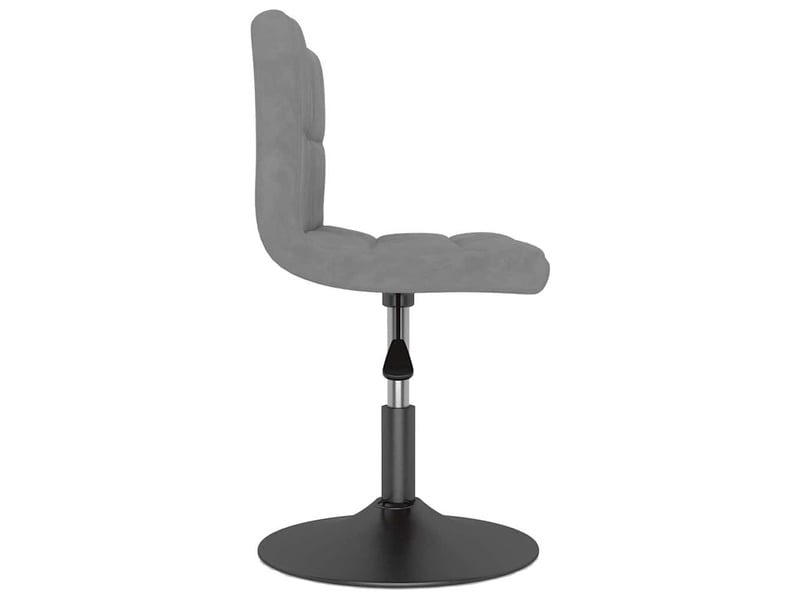  Tabouret de bar, chaise de bar pivotant gris clair velours  - Conforama D