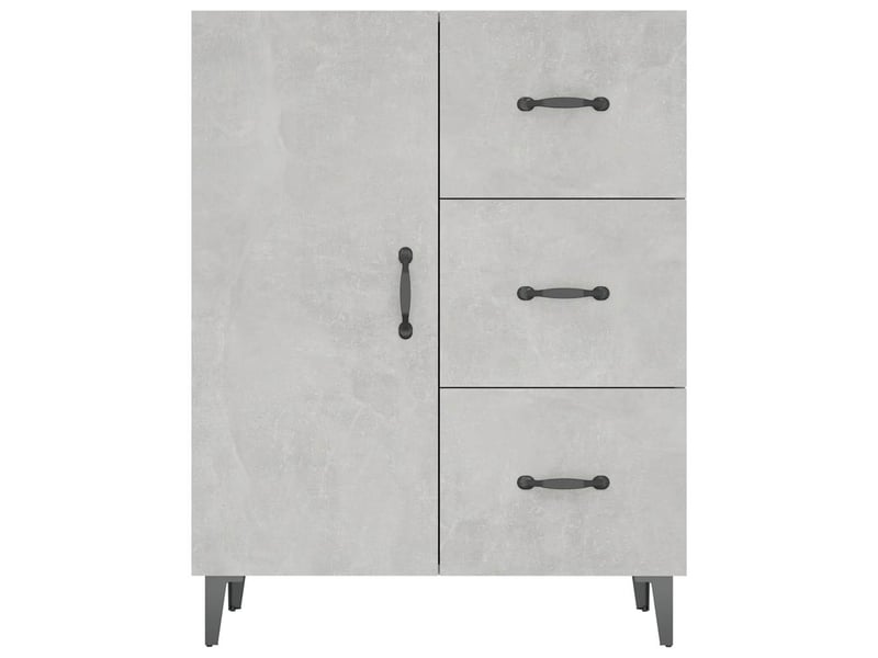  Buffet - bahut - meuble de rangement gris béton 69,5x34x90 cm bois d'ingénierie  - Conforama E
