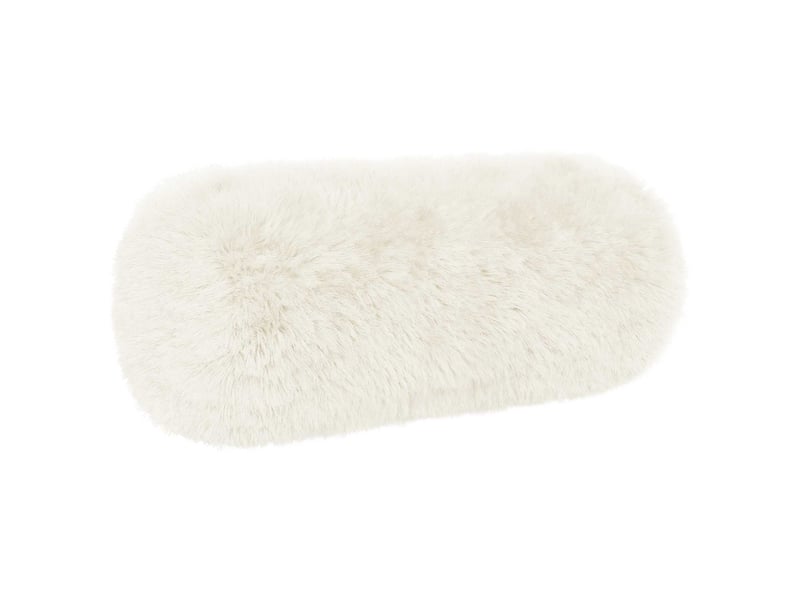 Lot de 6 coussins avec oreiller, coussins décoratifs heerlen blanc fleece pv cf50795 - Conforama C