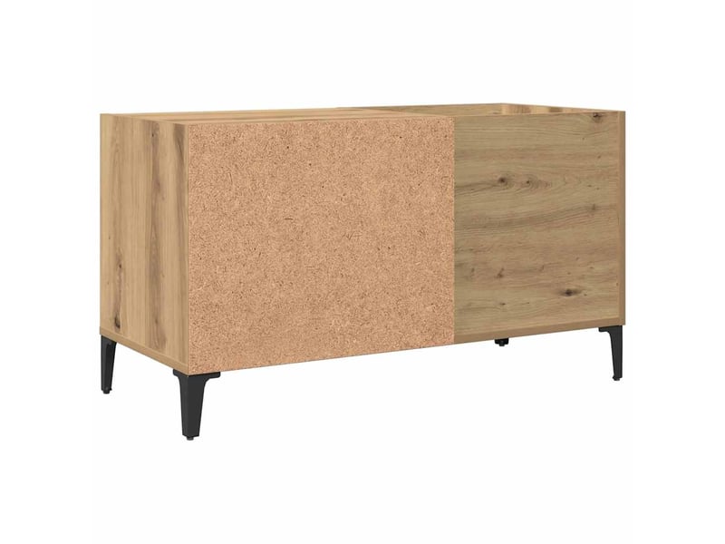  Armoire à disques, armoire de rangement chêne artisanal 84,5x38x48 cm bois ingénierie  - Conforama E