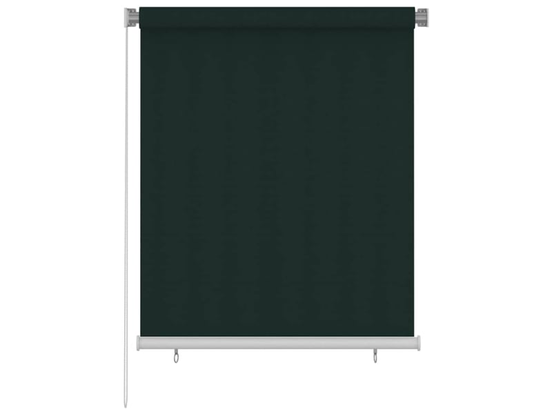  Store enrouleur, store roulant d'extérieur 125 (l) x 140 (h) cm vert foncé hdpe cf47311  - Conforama B