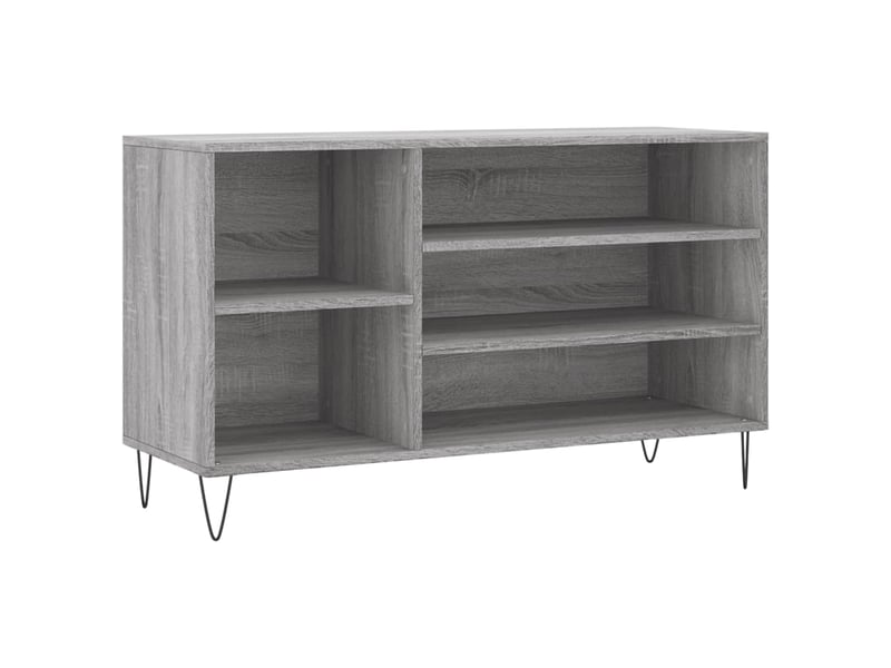  Meuble à chaussure, armoire à chaussures sonoma gris 102x36x60 cm bois d'ingénierie shl945  - Conforama A