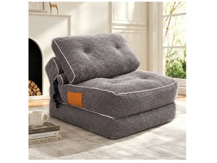 Deplimousse convertible 1 place <strong>MODENVIE</strong> <strong></strong> gris