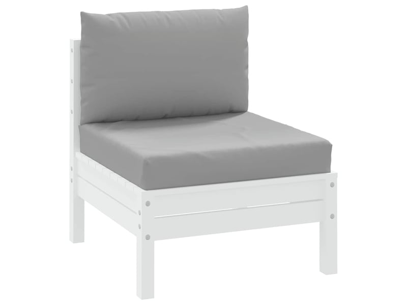  Lot de 2 coussins de palette, coussins de canapé gris tissu oxford cf59539  - Conforama C
