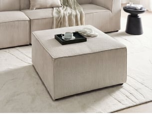 Pouf / repose pied <strong></strong> <strong></strong> beige