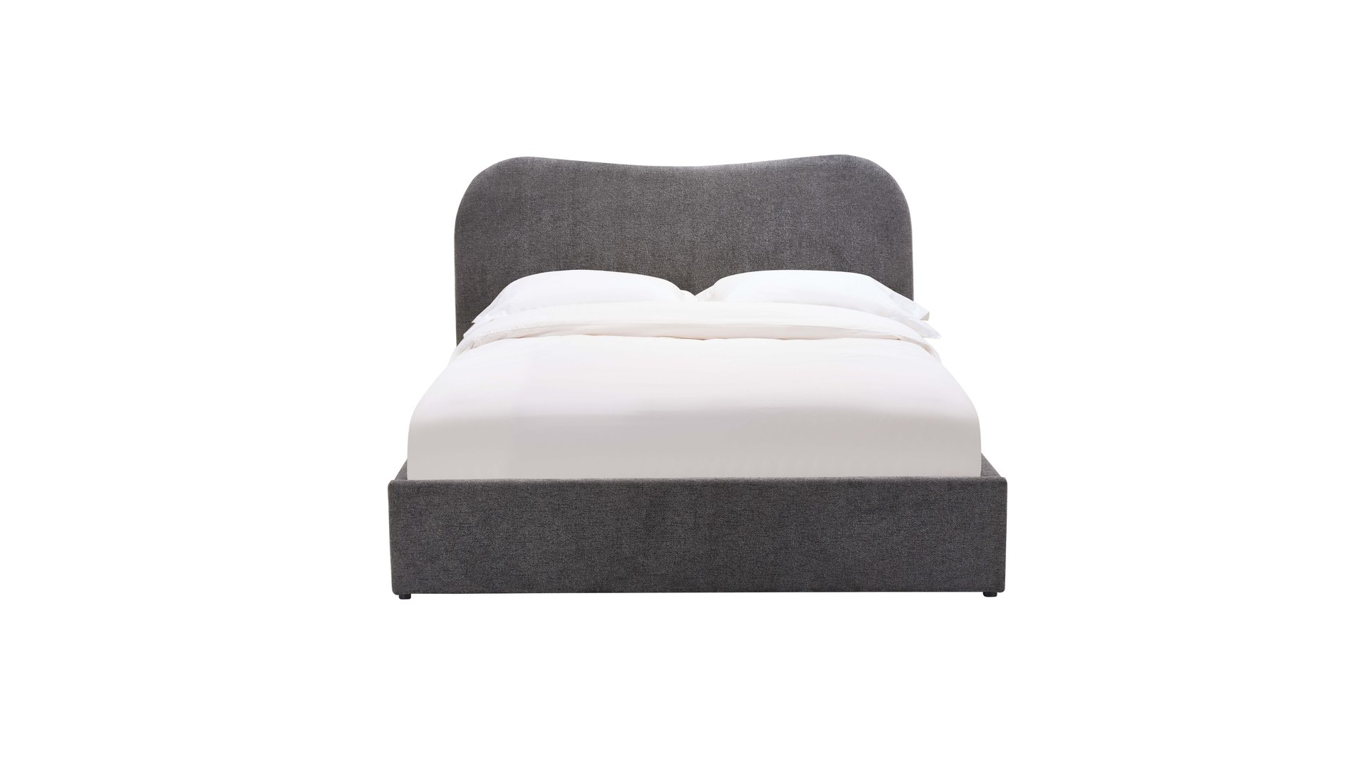 Lit adulte 160x200 cm WAVIA gris 110 Conforama