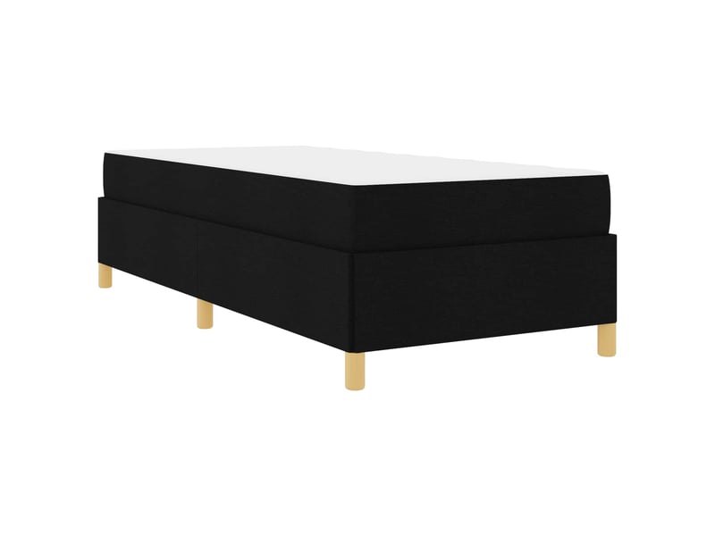  Lit simple- lit adulte -  cadre de lit noir 90 x 200 cm tissu  - Conforama C
