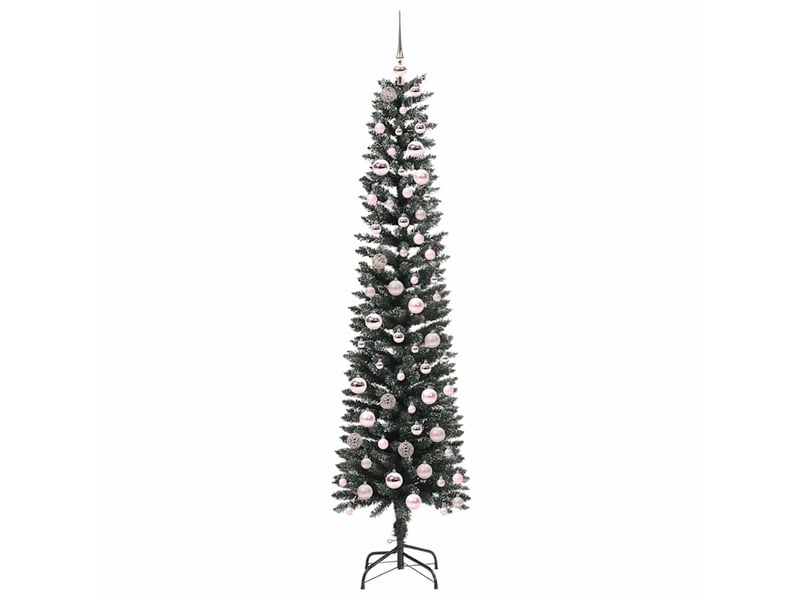  Sapin de noël - arbre de noël artificiel vert 210 cm pvc, plastique et acier  - Conforama D