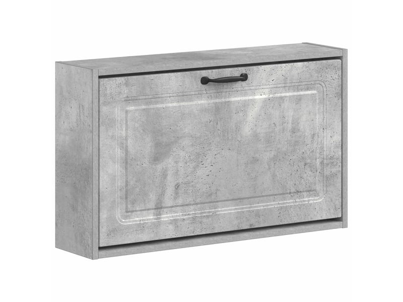  Meuble à chaussures mural, armoire à chaussures utrecht 71x17x43 cm gris béton  - Conforama A