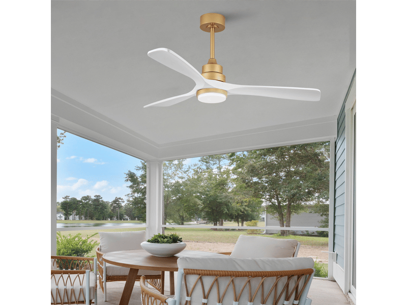 Ventilateur plafond 52p lumineux blancor, moteur cc silencieux, télécommande variateur, mémoire de coupure - Conforama B