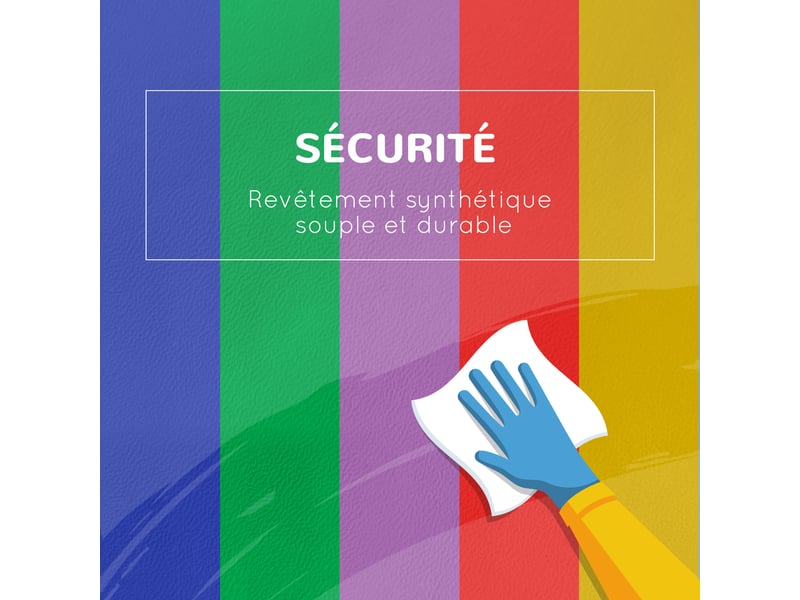  7pcs parcours motricité bébé, jouet d'escalade, mousse blocs de construction avec revêtement synthétique, jouets éducatifs pour enfants d'âge préscolaire, multicolore  - Conforama E