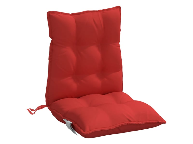  Lot de 6 coussins d'extérieur, coussins de chaise rouge 100 x 50 x 7 cm cf56439  - Conforama E