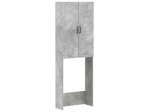 Armoire de toilette, meuble de toilette hoorn gris béton 66x25.5x190 cm