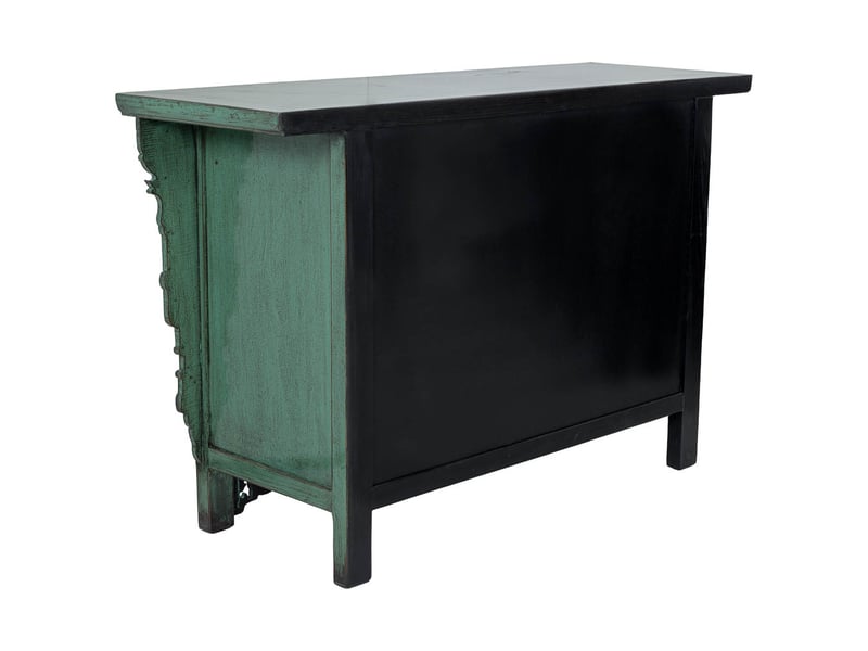  Buffet en bois vert turquoise 131x45x84 cm h  - Conforama E