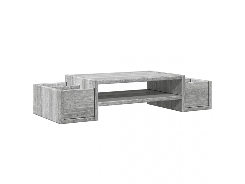  Meuble de rangement pour écran sonoma grey 70x27x15 cm  - Conforama A
