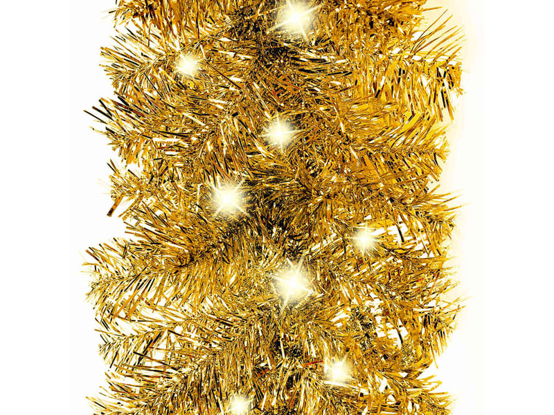  Guirlande de noël avec lumières led 20 m doré  - Conforama C