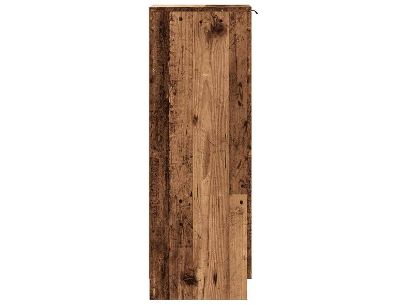  Meuble à chaussure, armoire à chaussures vieux bois 29,5x35x100,5cm bois ingénierie  - Conforama E