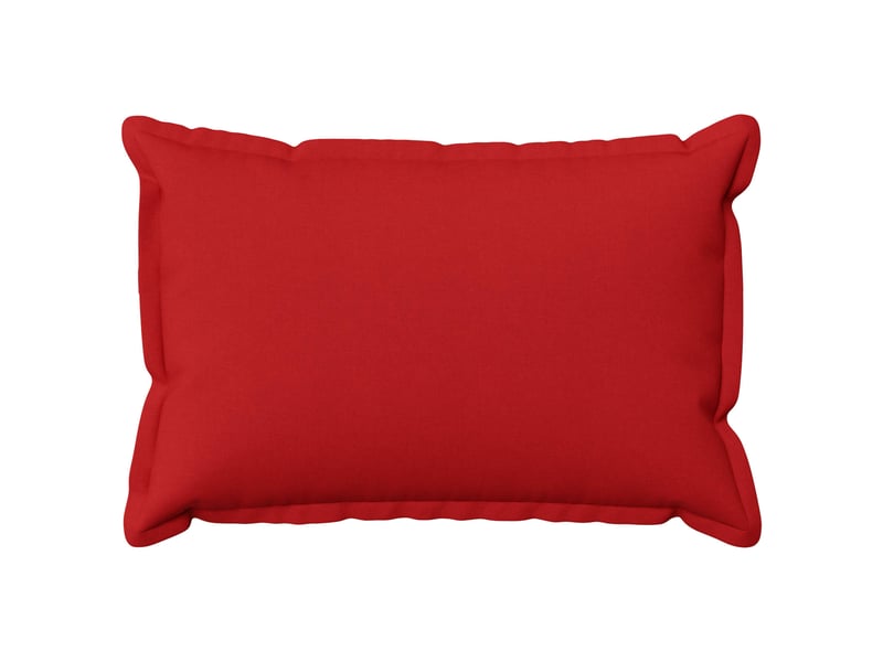  Lot de 6 housses de coussin houten rouge 40 x 60 cm lin synthétique cf50014  - Conforama A
