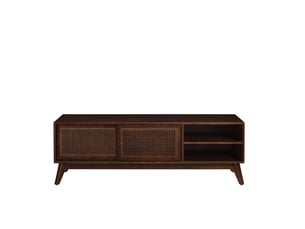 Meuble tv coloris bois foncé 150 cm TCQPZ  