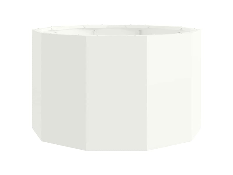  Jardinière - bac à fleurs blanc 60 x 60 x 35 cm acier  - Conforama E