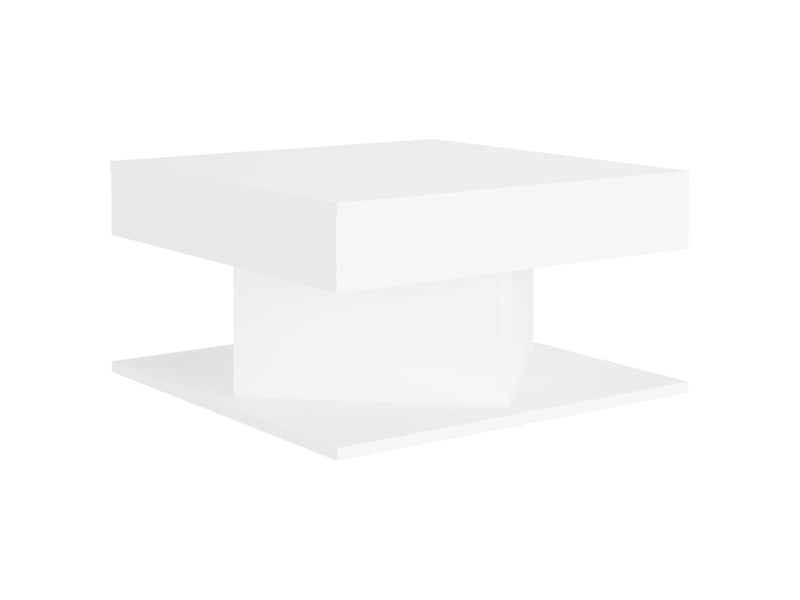  Table basse | table d'appoint salon blanc 57x57x30 cm bois d'ingénierie  - Conforama A