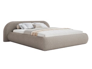 Lit 2 places 200x200 cm SELSEY Shels Low coloris taupe