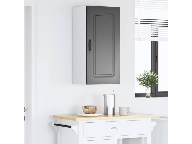 Meuble mural de cuisine | armoire de cuisine noir 40x31x80cm shl4197 - Conforama D