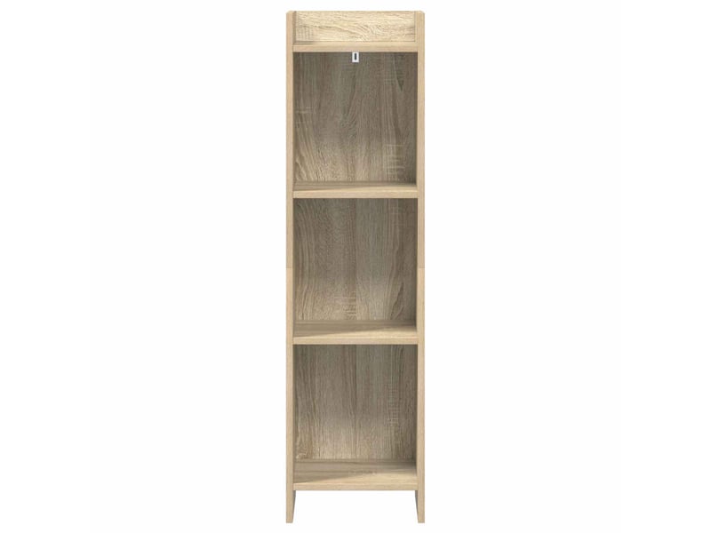  Bibliothèque, meuble de rangement salon chêne sonoma 30 x 30 x 111 cm bois d'ingénierie  - Conforama D