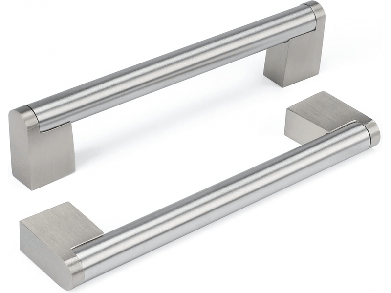  Jeu de 10 poignées en acier inoxydable pour placards de cuisine, poignées de porte en nickel brossé, poignées de cuisine en acier inoxydable  - Conforama A