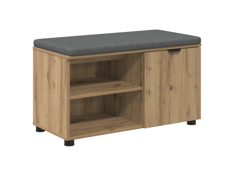  Banc d'entrée, banc interieur chêne artisanal 80x38x46 cm shl32672  - Conforama A