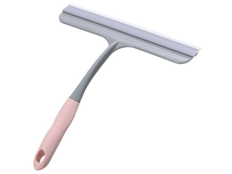  Raclette douche silicone pour vitres, avec crochet suspension. Pour salle de bain, nettoie sans traces. Pratique, durable et facile à ranger.  - Conforama E