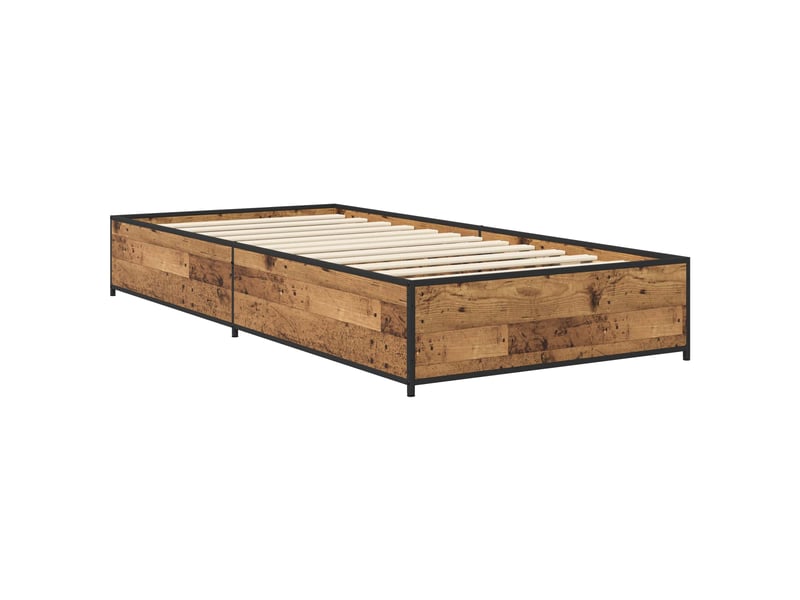  Lit simple- lit adulte -  cadre de lit bois ancien 80 x 200 cm bois d'ingénierie  - Conforama B