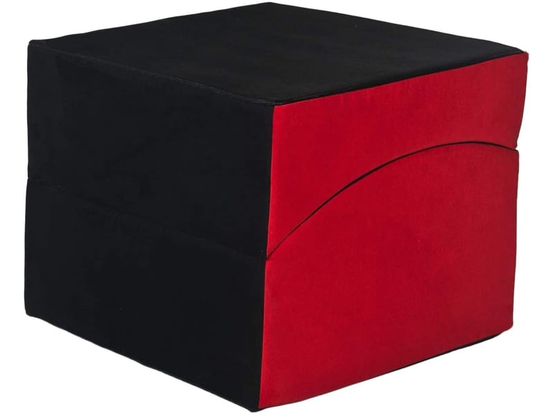  Fauteuil relaxant rabattable préformé noir-rouge 241030.5 - Conforama B