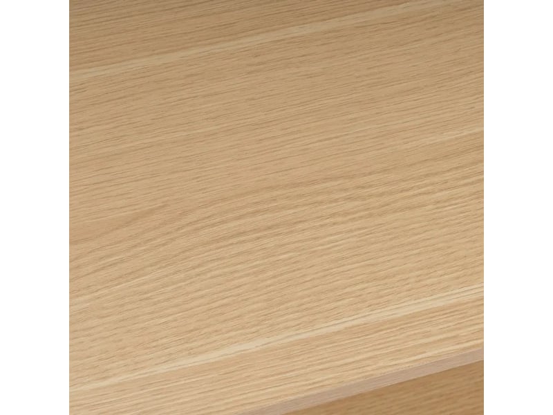  Table basse rectangulaire avec 2 plateaux, coloris bois naturel - longueur 80 x profondeur 40 x hauteur 41 cm  - Conforama E