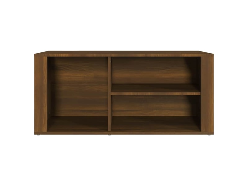  Meuble à chaussure | armoire à chaussures chêne marron 100x35x45cm bois d'ingénierie  - Conforama E