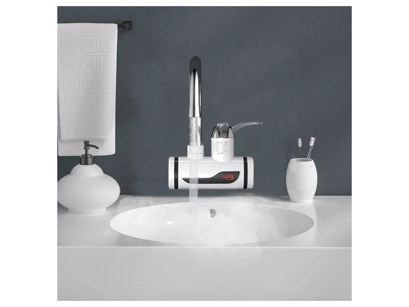  Robinet électrique, fixation latérale 220 v avec chauffe-eau, chauffe-eau instantanée avec écran lcd pour cuisine, jardin  - Conforama D