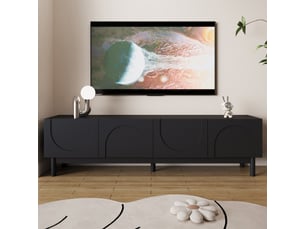 Meuble tv coloris noir  <strong></strong>  <strong></strong>