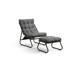 Fauteuil fixe <strong></strong> Tissu gris