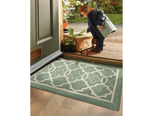 Paillasson antidérapant,tapis de porte intérieur et extérieur absorbant et résistant,tapis d'entrée lavable en machine,anti-poussière - 50 x 80 cm,v