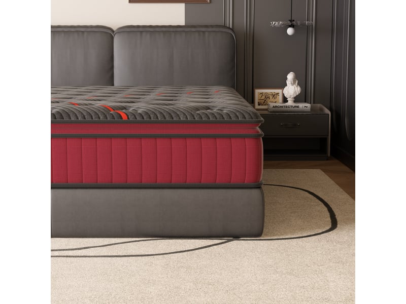  Matelas ressorts 140x200 cm de forme en mousse et ressorts, 30 cm épaisseur  - Conforama B