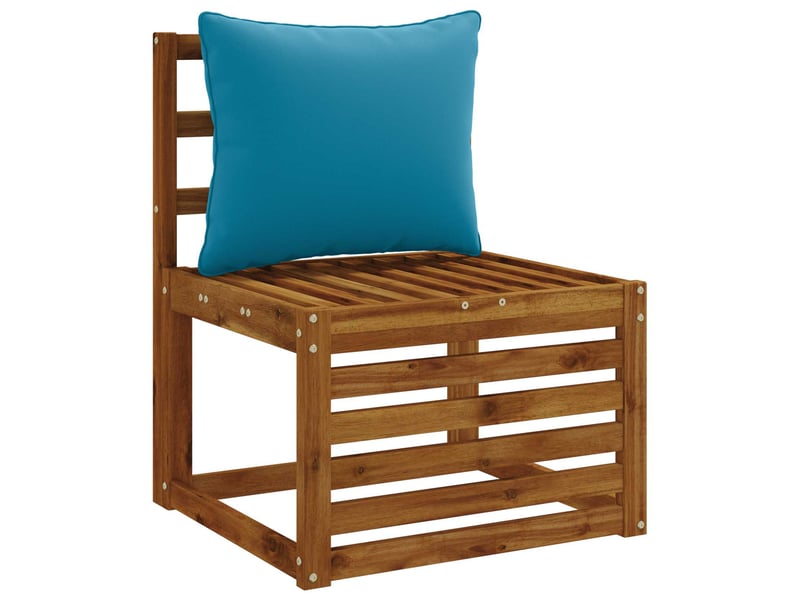 Coussin de dos, coussin de dossier 1 pièce putten 100 % polyester bleu clair cf54343 - Conforama C