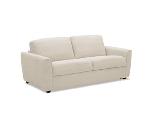 Canapé droit fixe DECO IN PARIS 5278R-3P-BEI 3 places Velours beige