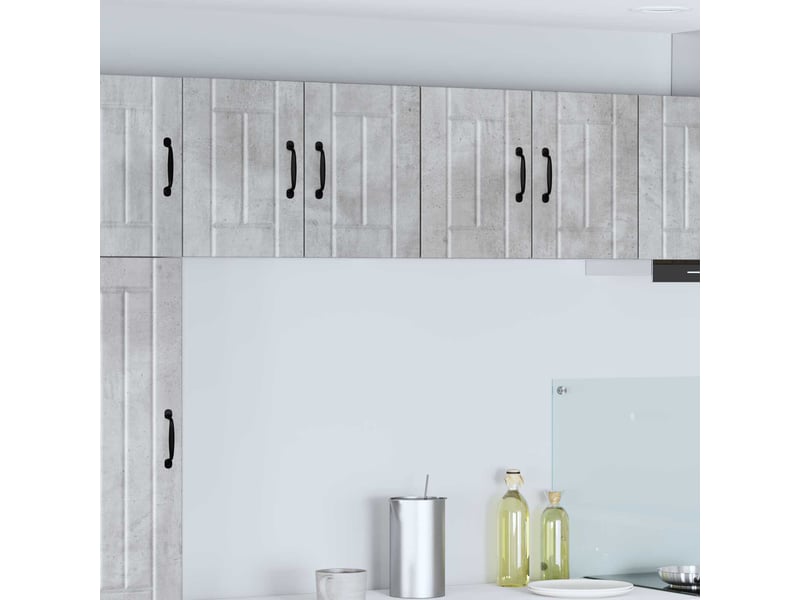  Meuble mural de cuisine, armoire de cuisine gris béton 60x31x40cm bois d'ingénierie  - Conforama B