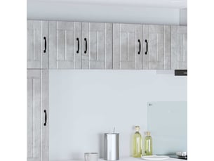 Meuble mural de cuisine, armoire de cuisine gris béton 60x31x40cm bois d'ingénierie