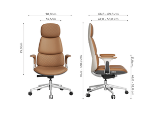 Chaise de bureau <strong>VIVRYN</strong> <strong></strong> avec assise réglable en hauteur