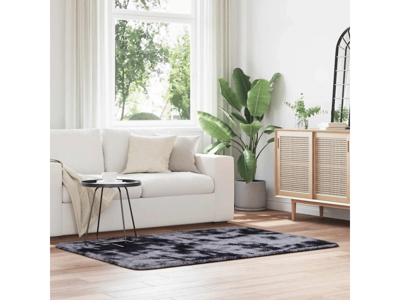  Tapis shaggy à poils longs navarra gris foncé 120x170 cm - comfortxl 4102824 - Conforama A