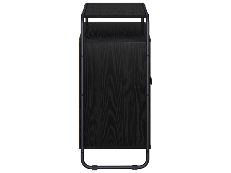  Buffet salon, buffet de rangement chêne noir 68x35x75 cm bois d'ingénierie shl40170  - Conforama E
