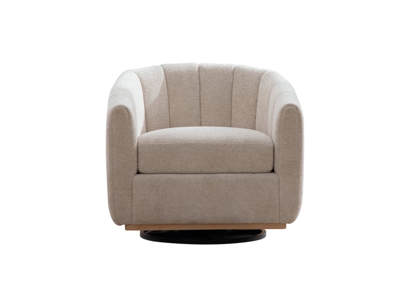  Fauteuil pivotant 360°, en forme de citrouille  - Conforama A