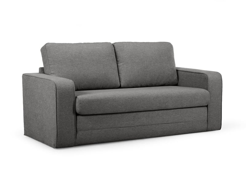  Bobochic canapé droit convertible déplimousse come tissu chiné gris foncé COME - Conforama A